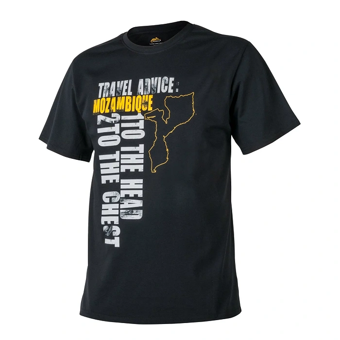 Koszulka T-Shirt HELIKON Travel Advice Mozambique czarna (TS-TAM-CO-01)