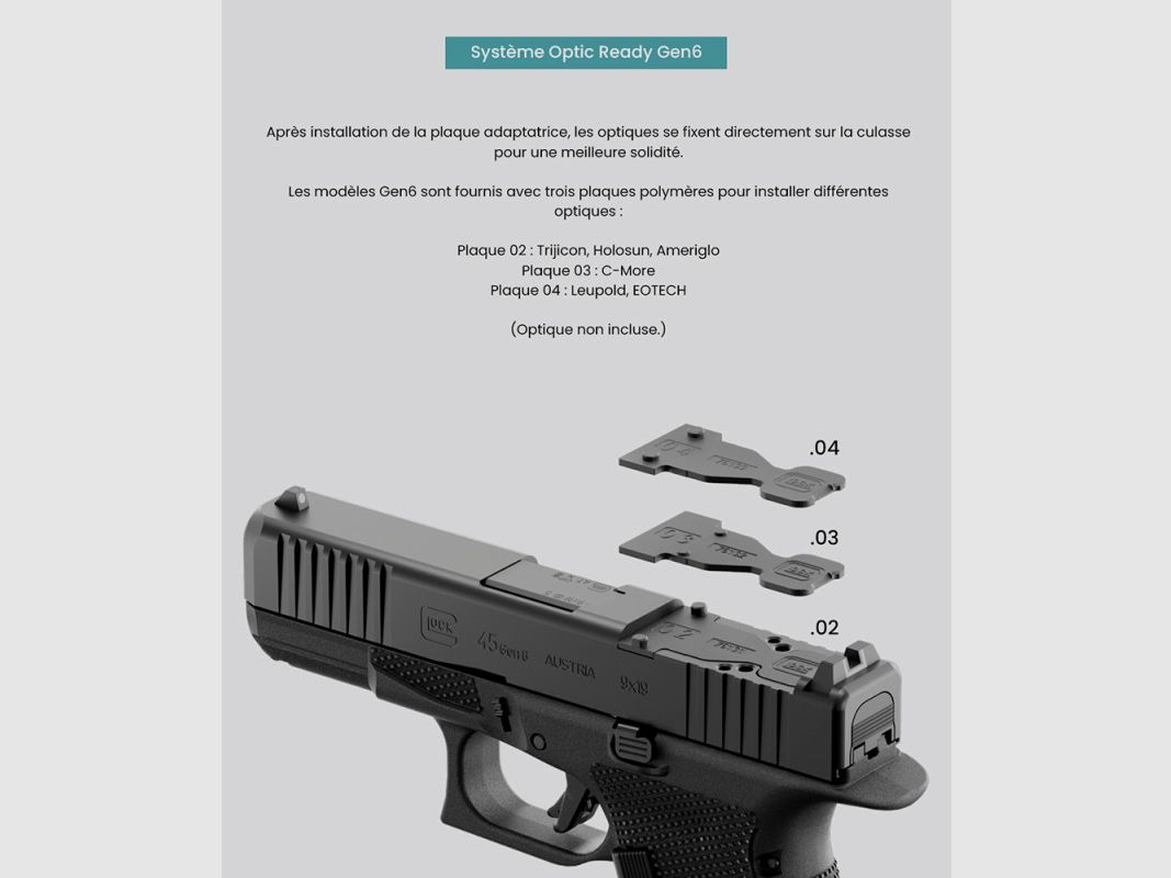 PISTOLE GLOCK 45 GEN6 FS 9X19 76230, Bild 4 von 4