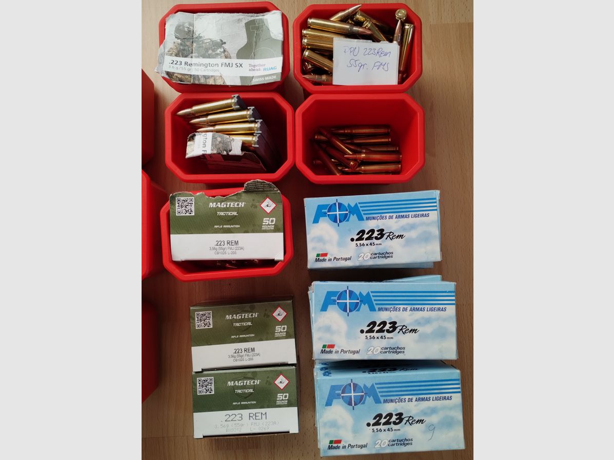 .223 Rem.  1680 Patronen: Norma, Ruag, S&B, PMC...