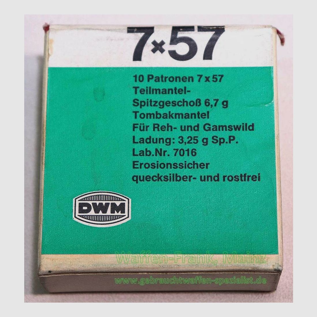 DWM, Karlsruhe rifle cartridges 7x57