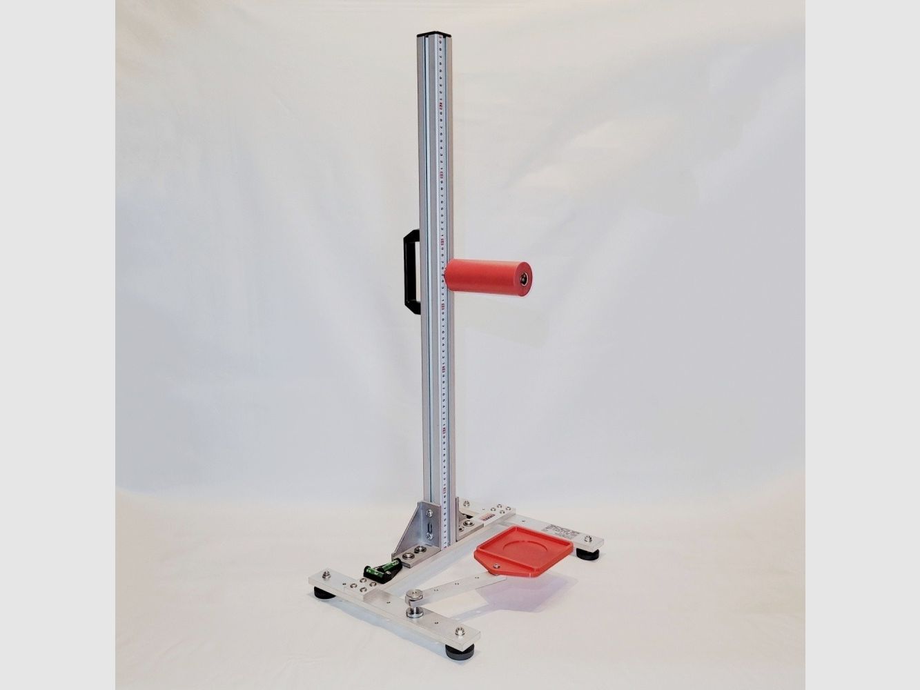 KGF Auflagestativ - Auflageständer Alu H-800-Ultimate mit Buchenholz-Auflage, Waage, Griff, Maßband + Munitionshalter