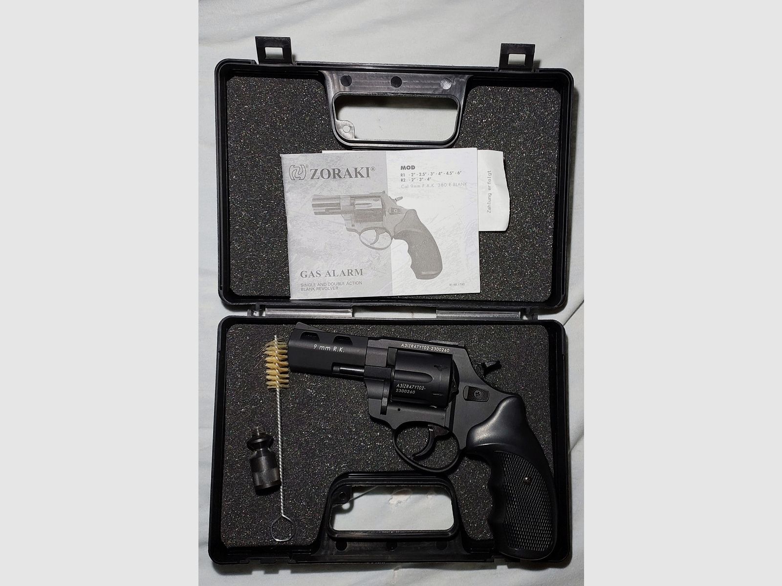 Zoraki R1 2,5 Zoll Schreckschuss-Revolver Kal. 9mm R.K. schwarz OVP