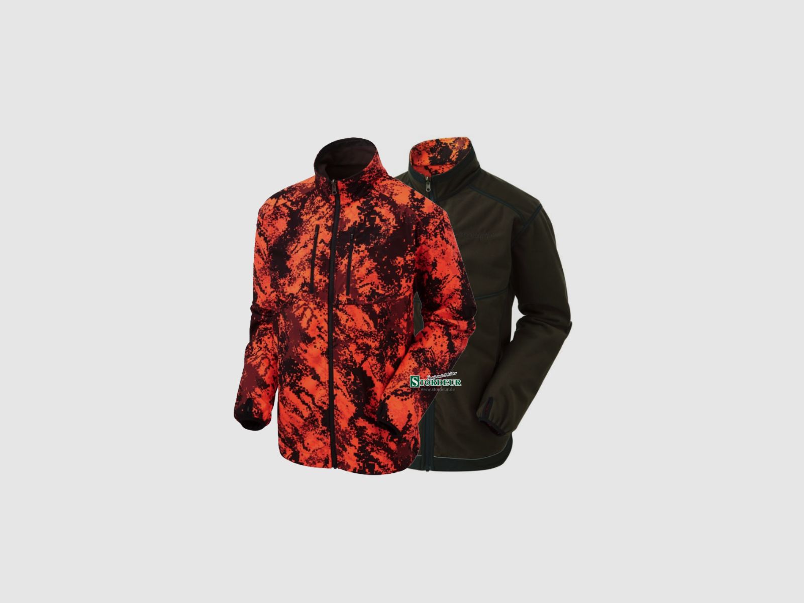 SHOOTERKING Digitex Softshell 2 in 1 Wendejacke Blaze Braun