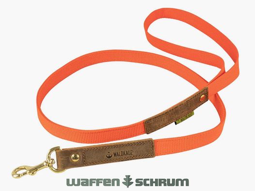 Waldkauz Führleine ''Wadenbeißer'' / Länge 120cm Orange