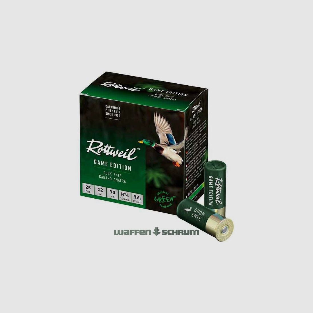 Rottweil 12/70 Game Edition Ente Steel 3,25mm - 32g