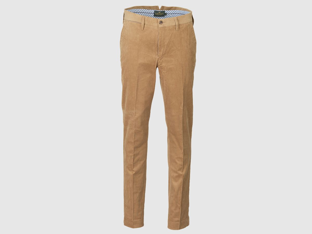 Pantaloni in Corduroy da Uomo Laksen in Sabbia