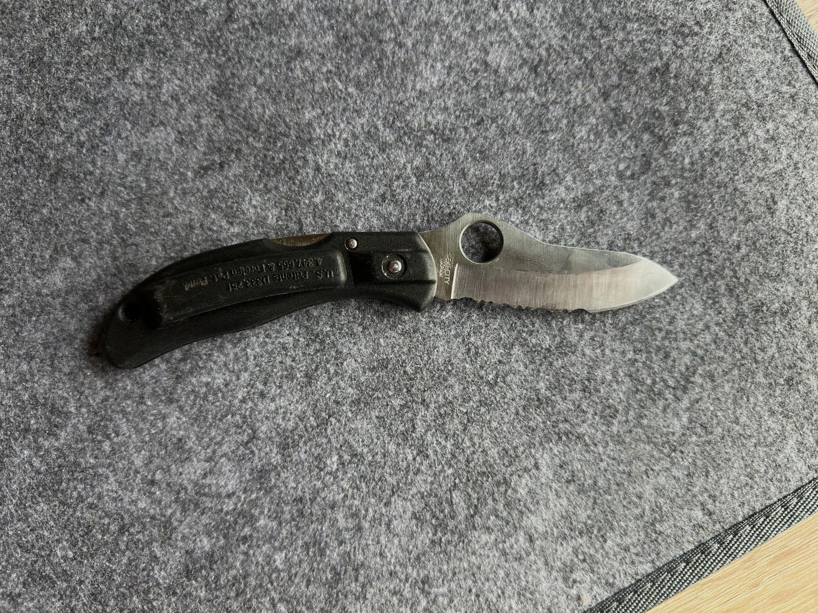 Spyderco C33PSBK Pro-Grip Vintage 1994–1998 G-2 FRN/Kraton selten, Bild 9 von 12