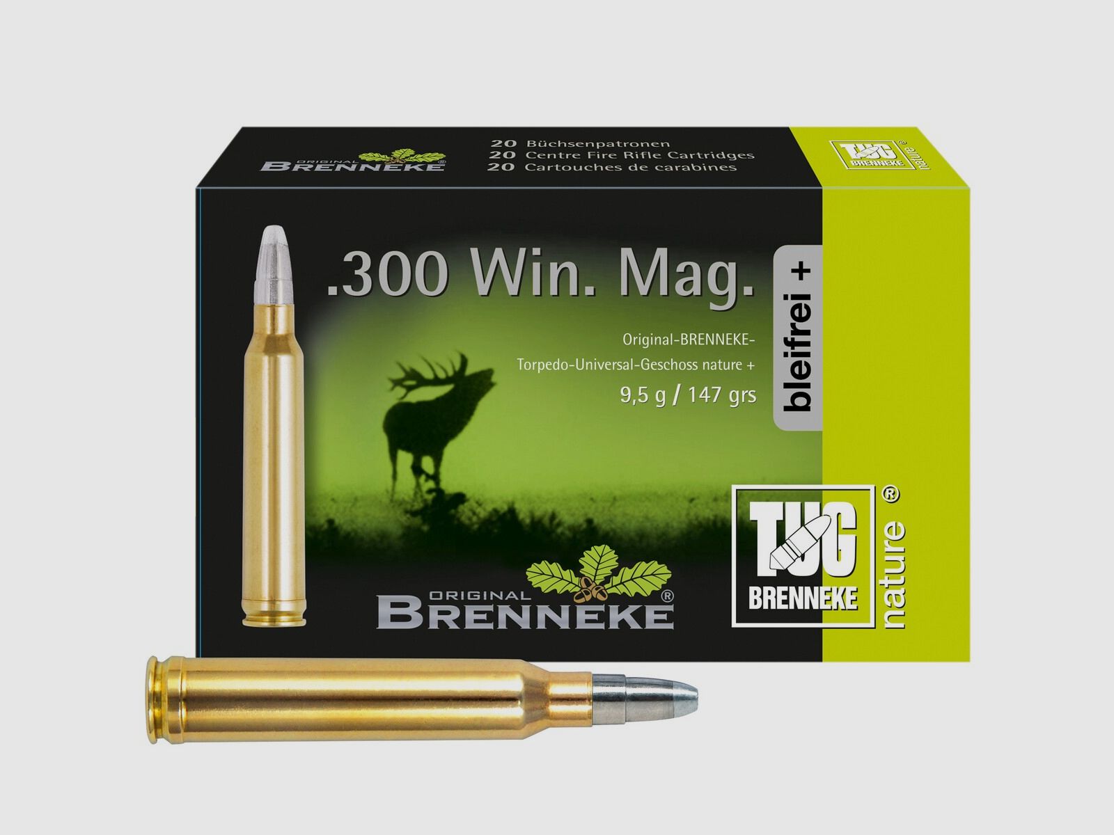 Brenneke .300 Win. Mag. TUG nature 9,5g/147grs. – 20 Stk.