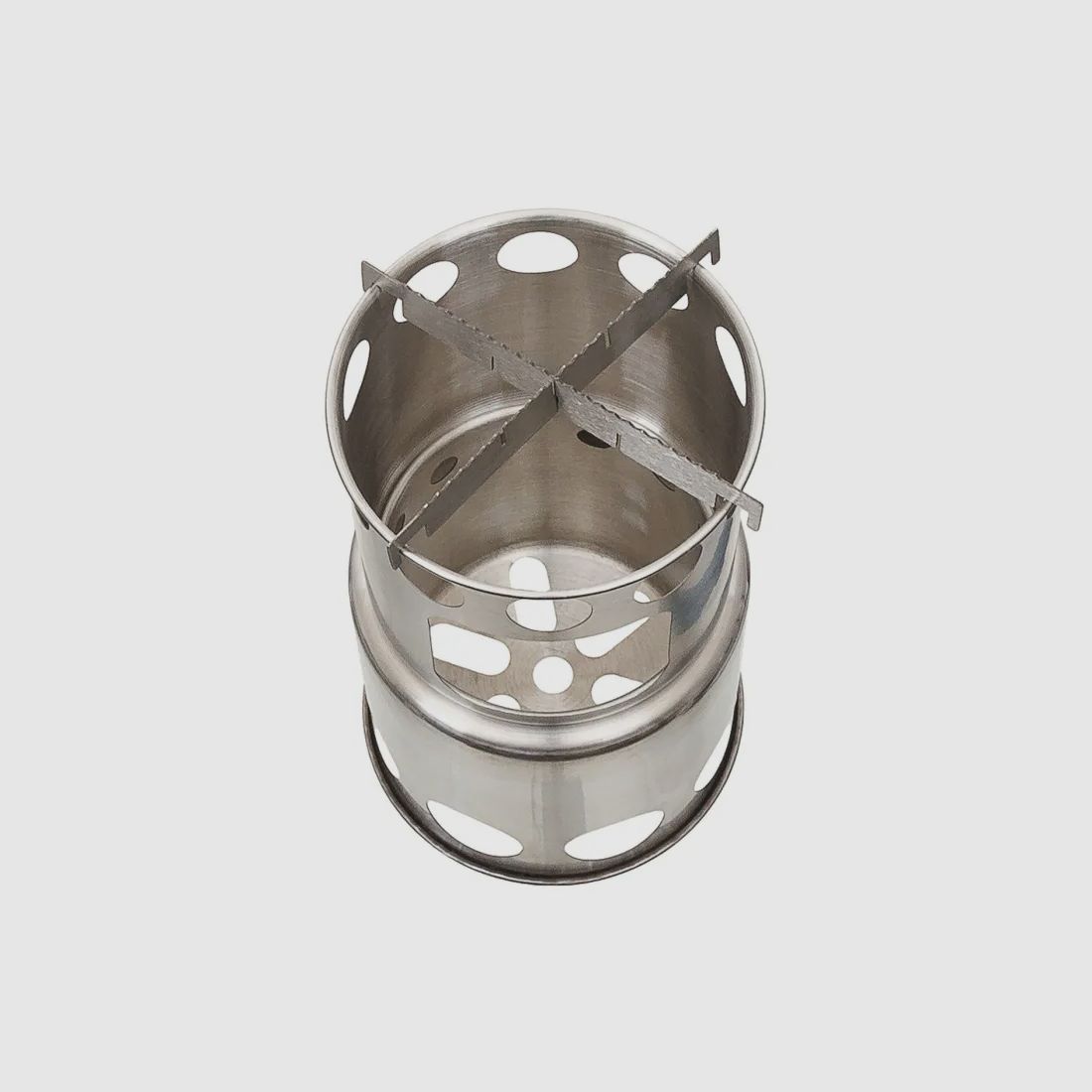 R&C Outdoor Edelstahl Reise Kochset - bestehend aus Kocher + Topf + Pfanne