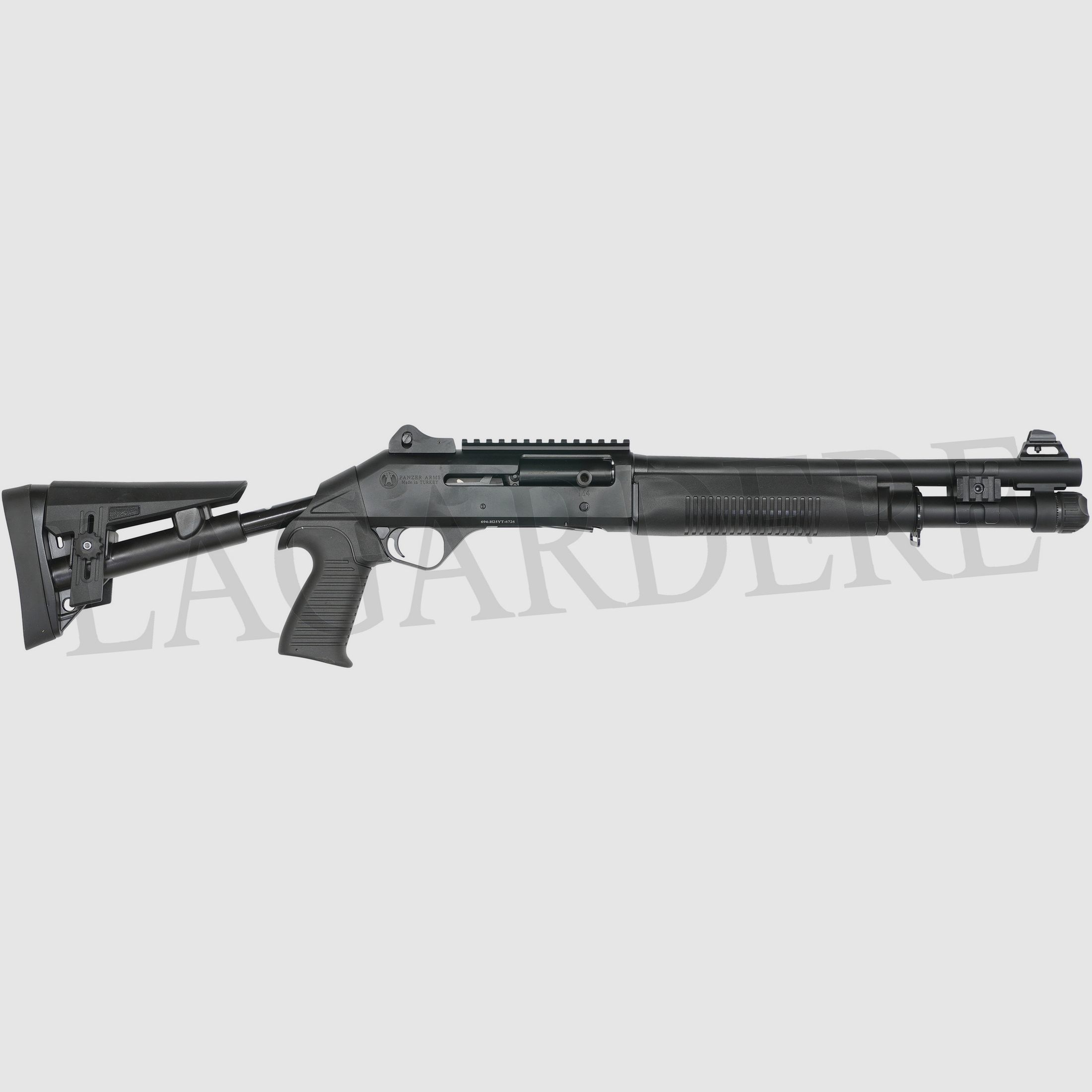 PANZER ARMS USA M4 TAC BLACK TELESCOPIC 14.5" (SEMI-AUTOMATISCH MILITAIR GEWEER MET GLADDE LOOP)