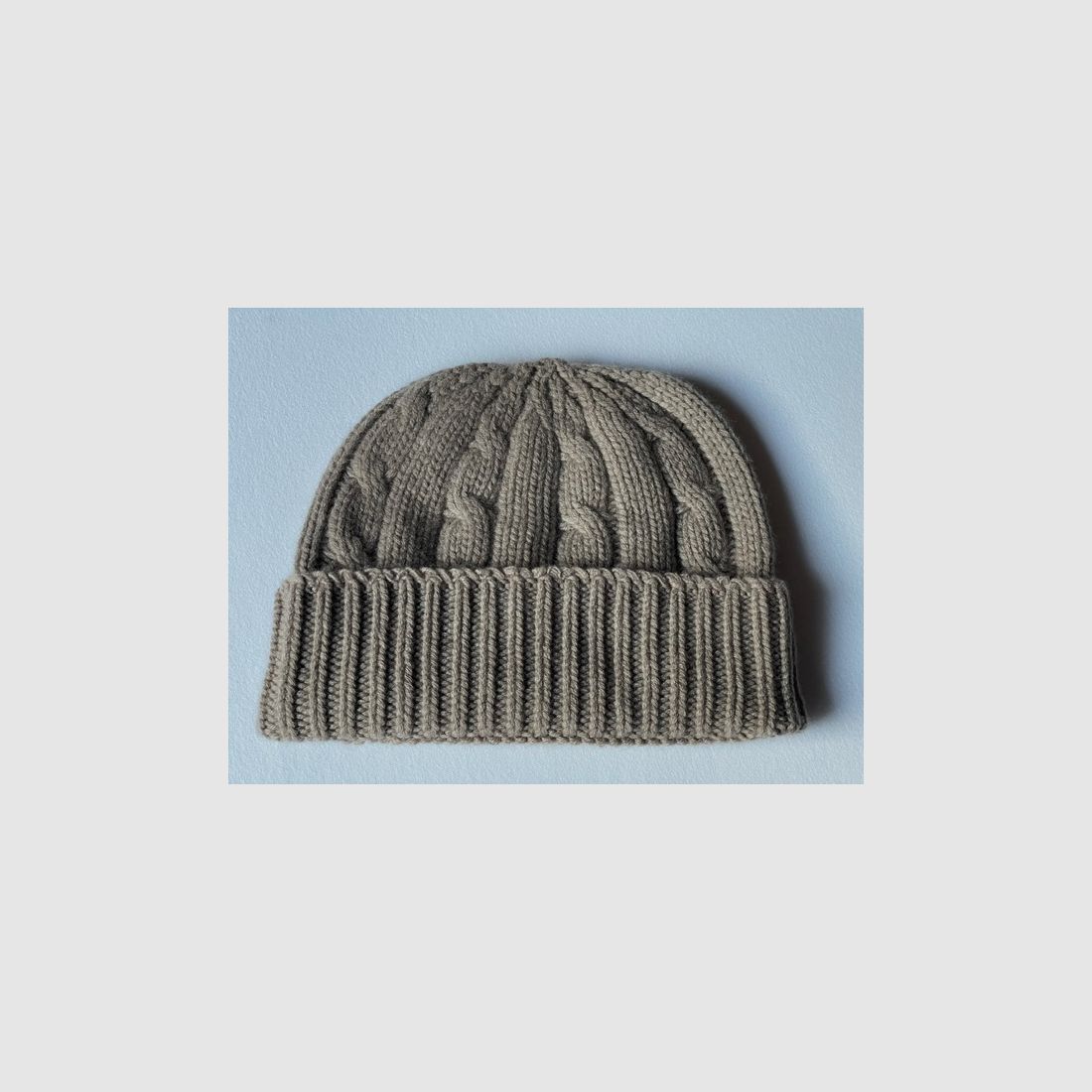 ROSI COLLECTION Bonnet en Cachemire à Motif Tressé Beige