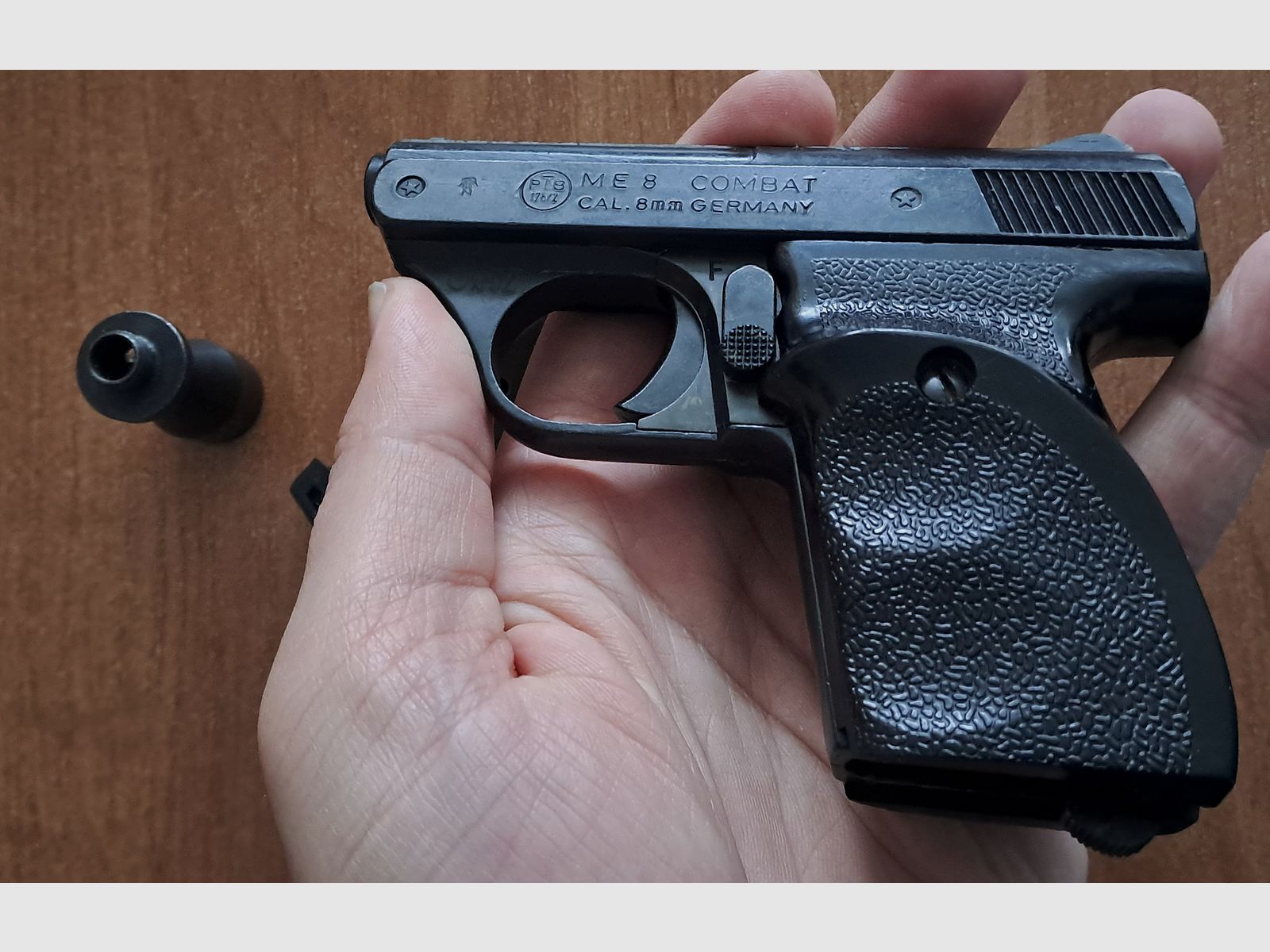 Seltene ME 8 Combat in 8 mm Knall im PTB 176/2