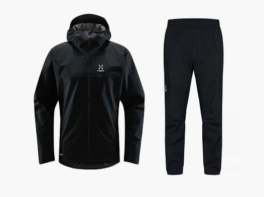 Haglöfs Korp Proof/Proof II Regenkombi Herren True Black