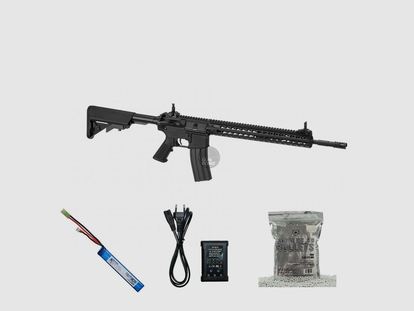 SET !!! Softair - Gewehr - G & G CM15 KR APR 14.5 Inch - ab 14, unter 0,5 Joule