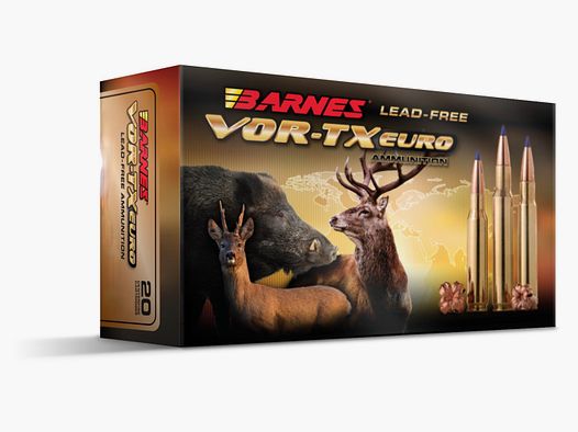 Barnes 31300 7X64 VOR-TX EURO 140GR TTSX BT Lead-free rifle ammunition