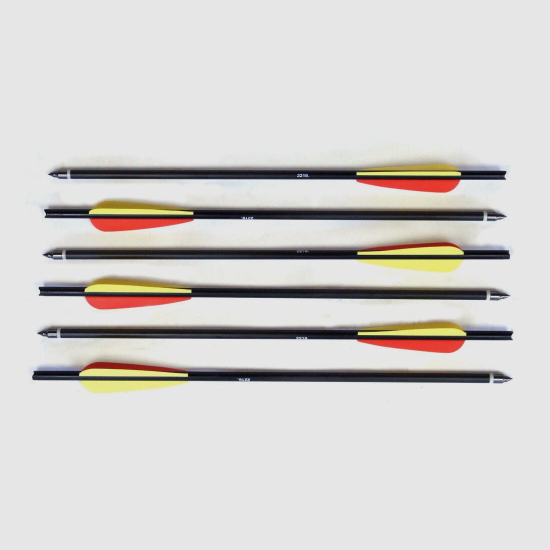 Man Kung kruisboogpijlen aluminium zwart 16 inch 6-pack