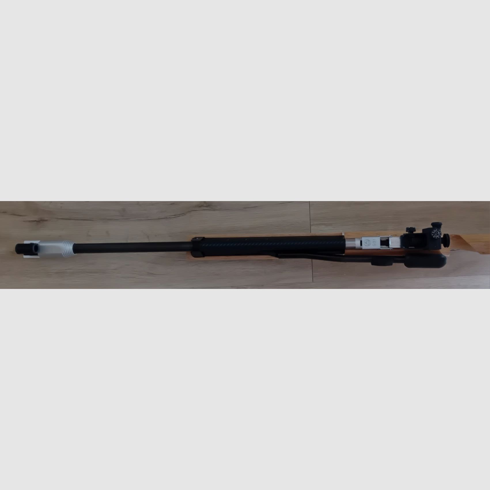 Fucile ad aria compressa Feinwerkbau 601 calciolo sinistro e sistema sinistro