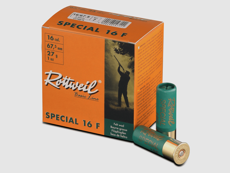 Rottweil Special 16 F 16/67,5 2,5mm - 25 stuks.