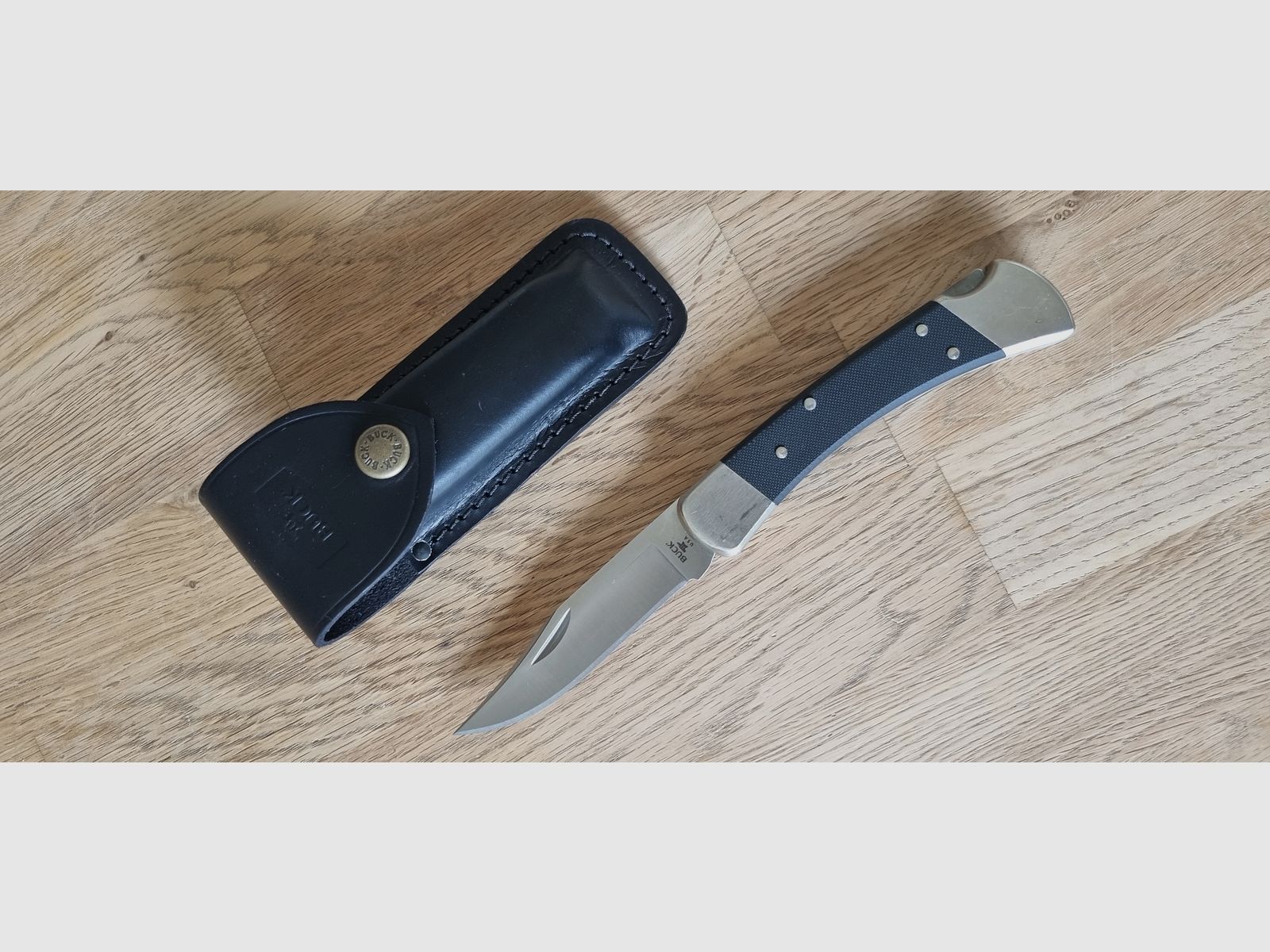 Buck 110 Hunter Pro neusilber silber