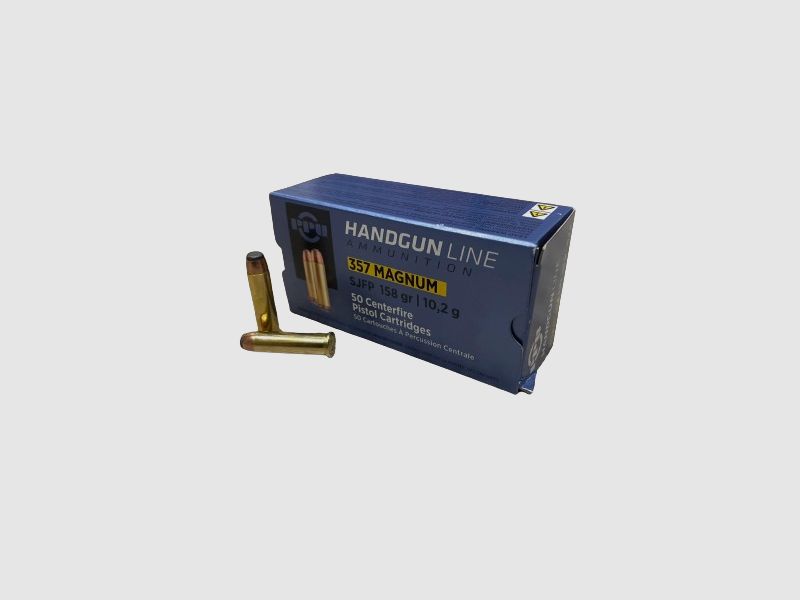 PPU .357 MAGNUM - 158GRS SJFP - 50 SCHUSS