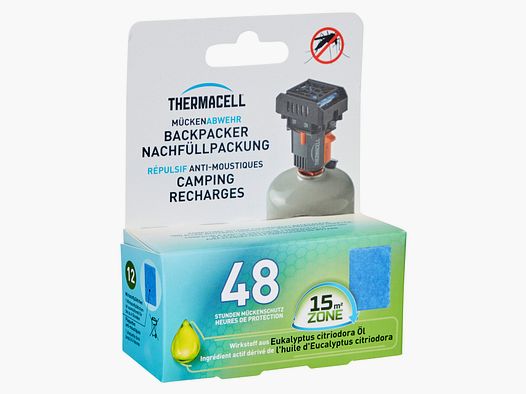 Recarga Thermacell M-48 para mochileros