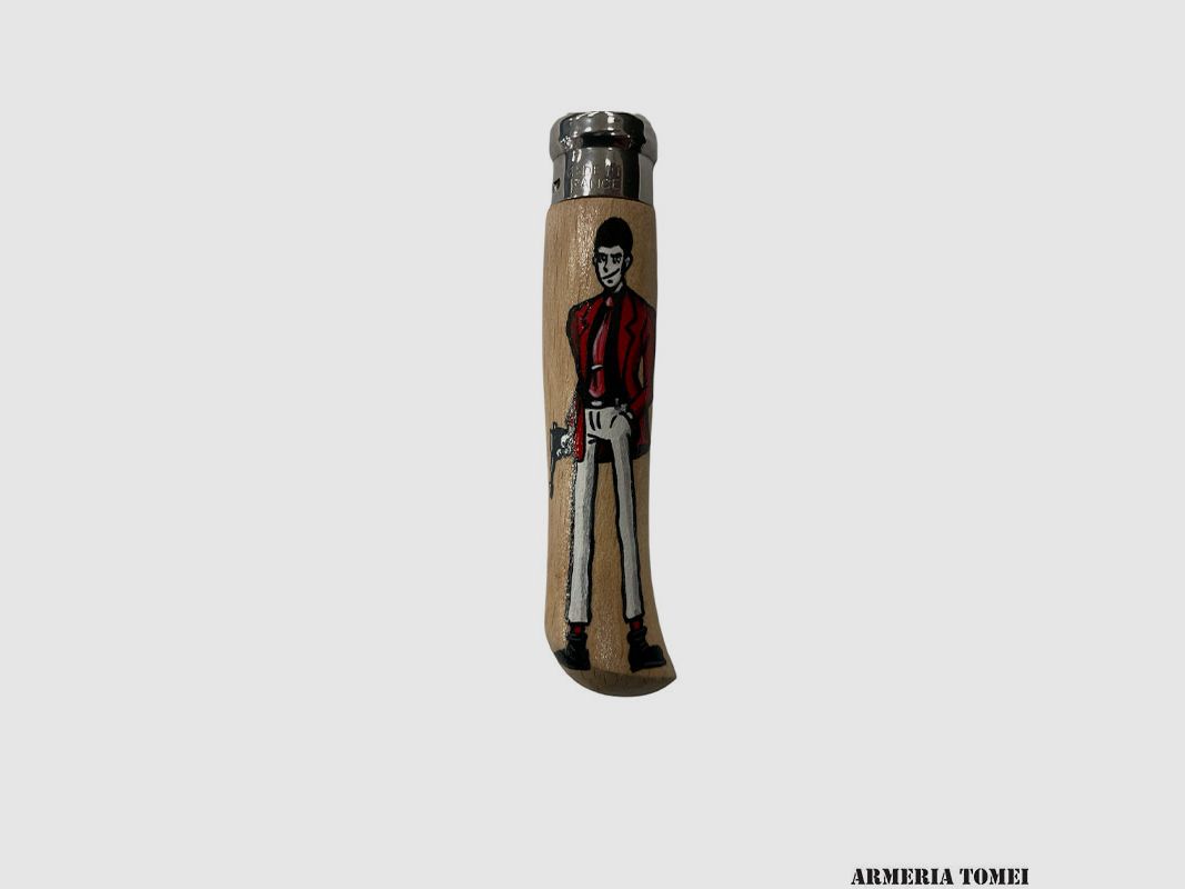Knife – OPINEL – N.9 INOX LUPIN and FUJIKO hand-painted, image 2 of 3