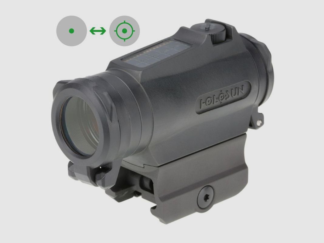 Holosun Reflexvisier HE515C-T-GR mit grünem Wechselabsehen: 2MOA Dot & 65MOA Circledot, Bild 1 von 5