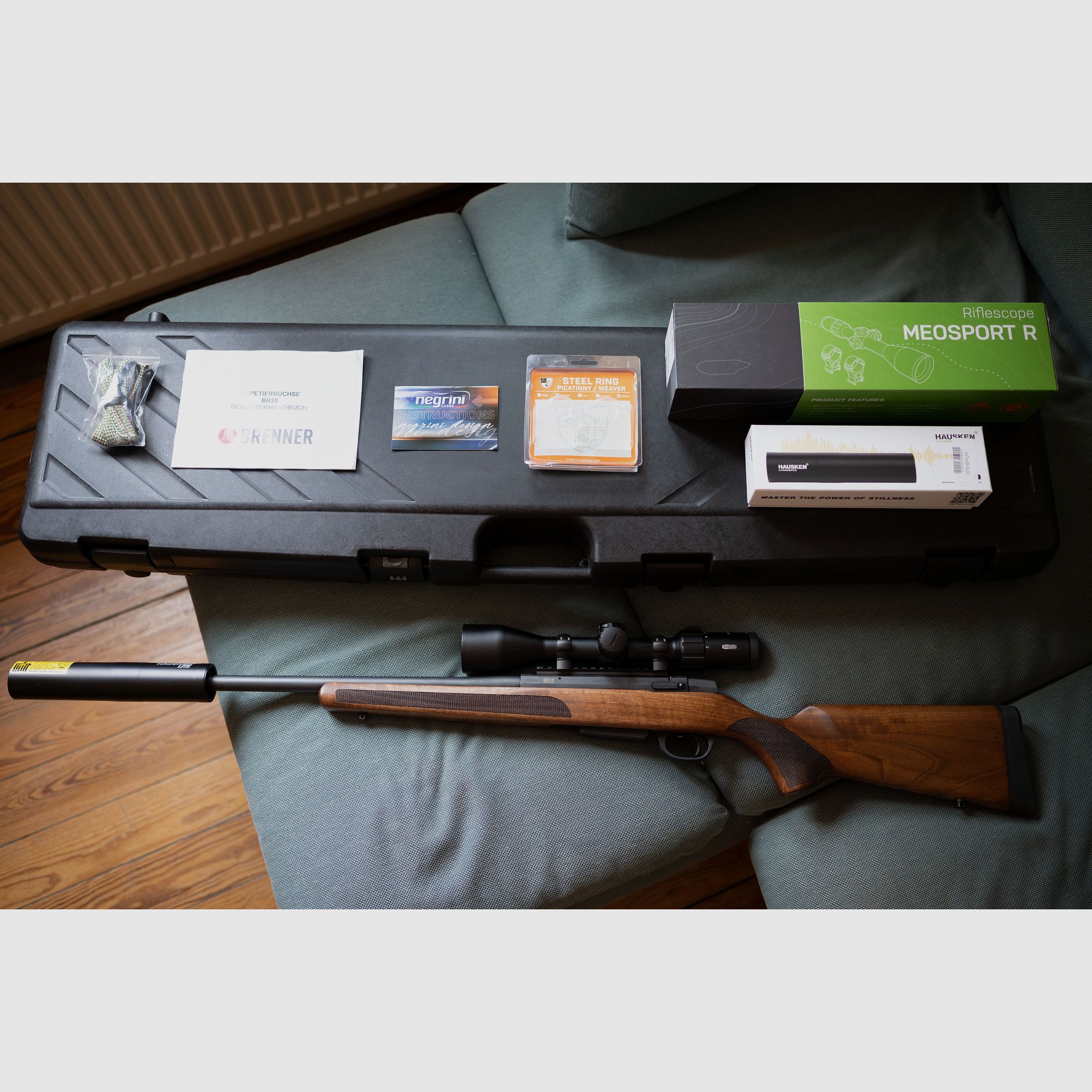 BRENNER BR20 47cm in .308 Win mit MeoSport R 3-15x50 und Hausken JD224 Lite Jungjäger Komplettpaket  