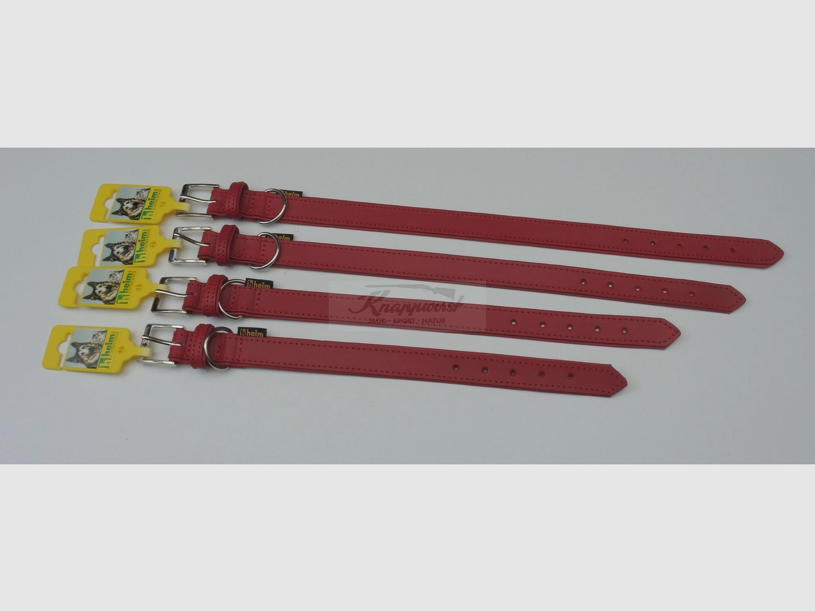 Halsband Florenz genäht 25/55 rot