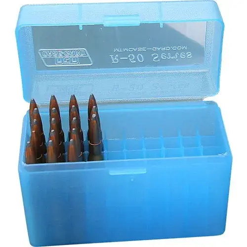 Boîte De Rangement Pour 50 Balles De Chasse Calibre 300Win Mag, 7mm Rem Mag + Munitions, image 8 sur 12
