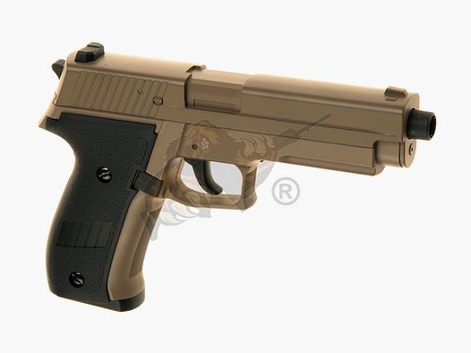 Cyma P226 CM.122 Metalslide Airsoft Tan - max 0,5 Joule