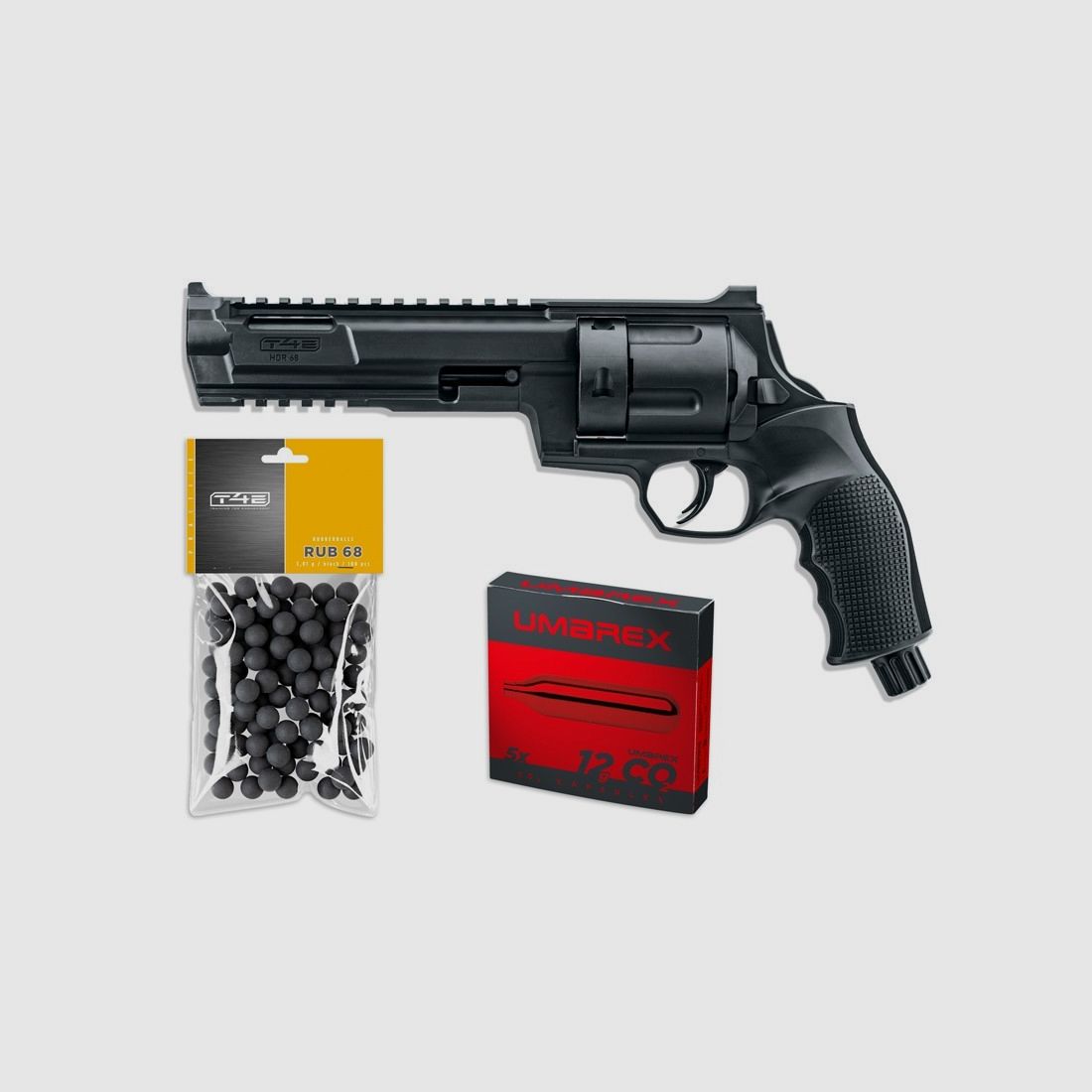 PACK UMAREX T4E TR68 / HDR68 Kal.68 + 5 CO2 + 100 Kugeln, Bild 1 von 2