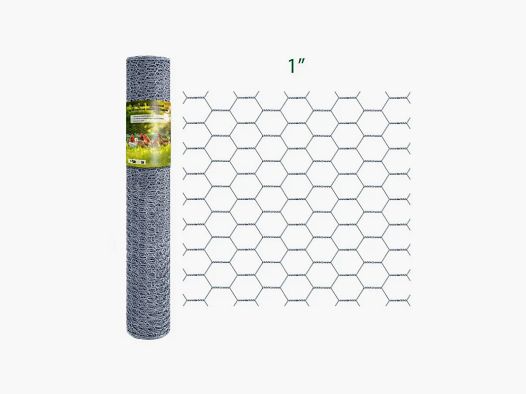 Galvanized hexagonal mesh 25 mm - Height 0.50 m - Roll of 25 m