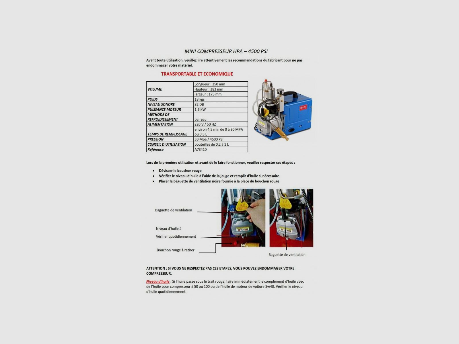 Hochdruckkompressor 300 bar für PCP- und HPA-Gewehre, Bild 10 von 13
