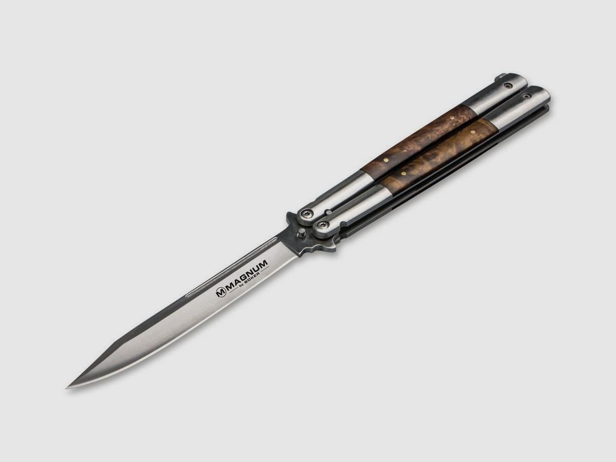 Böker Magnum Balisong Bois grand couteau papillon, Bild 2 von 4