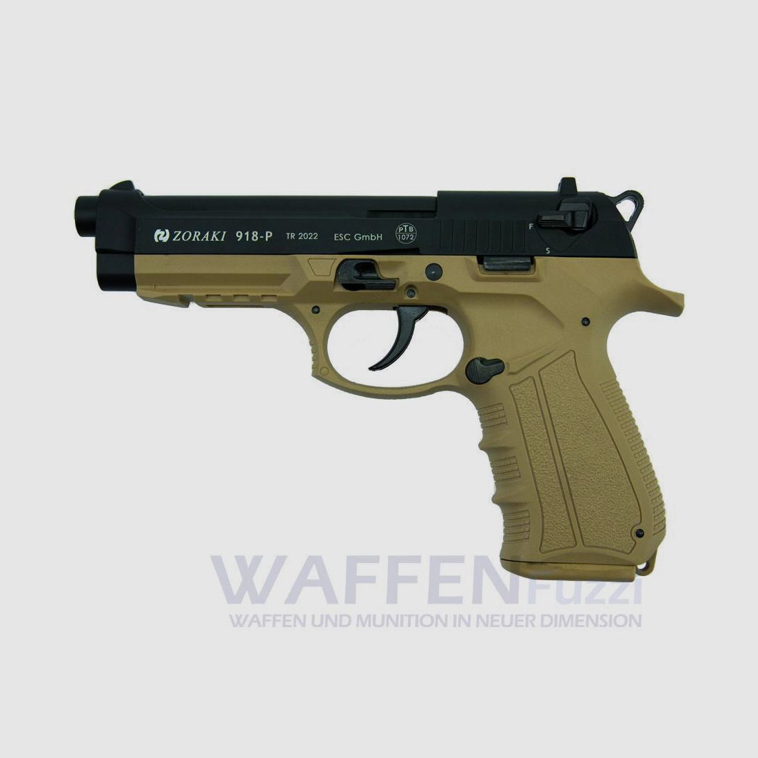 Zoraki 918-P blank firing pistol 9mm Desert