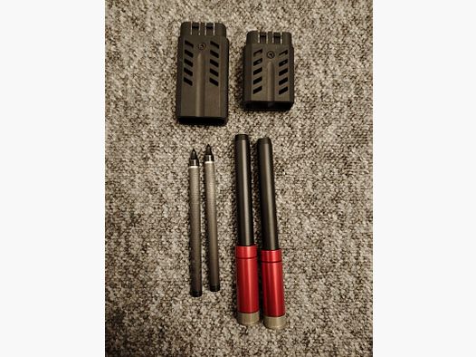 Accesorios para AEA Scuba Ringer MK2 | 2x tubo de inicio y 2x cartucho de repuesto y 4x flechas / pernos y adaptador de llenado, boquilla de llenado, así como extensión de carcasa (corta y larga) | NUEVO