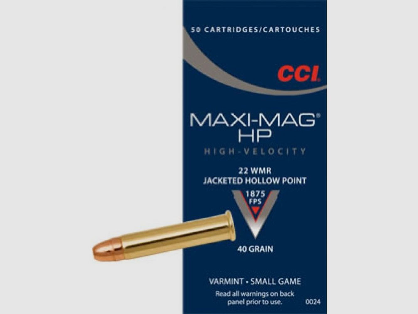 22 Winchester Magnum CCI HS Maxi Mag 40 gr TMJ VE50