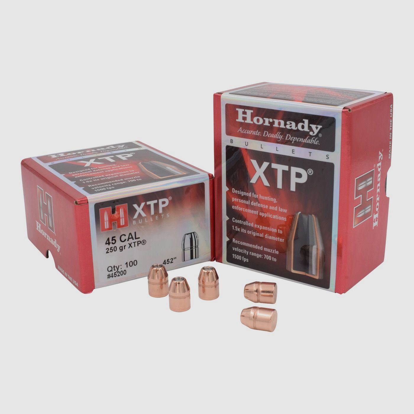 Hornady BULLETS .45/.452 250GR HP XTP – 100 Stk.