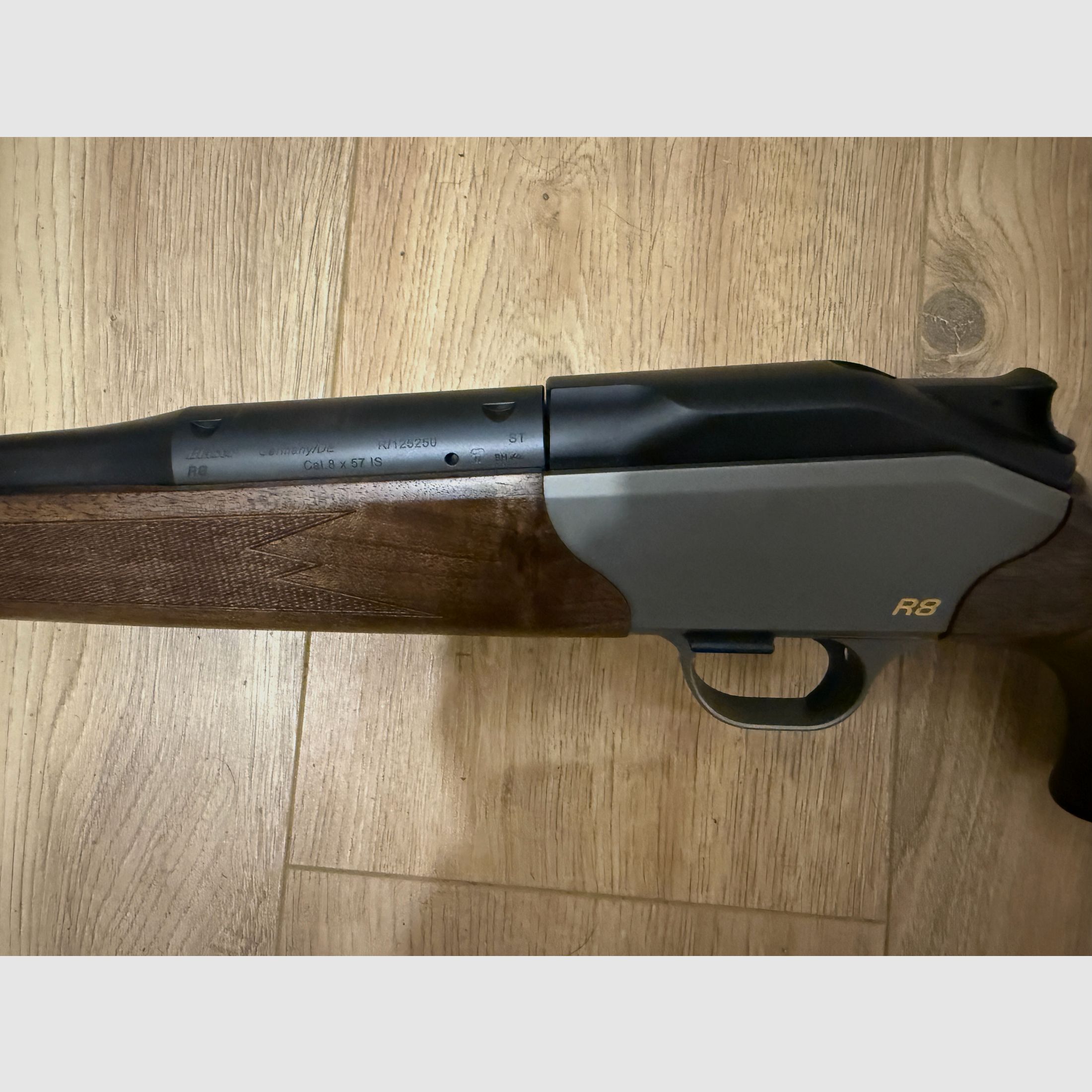 Blaser R8 Standard mit Holzschaft 8x57 IS Mündungsgewinde M15x1