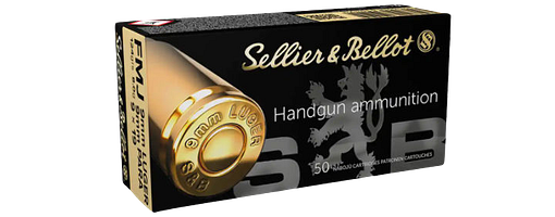 Sellier & Bellot 9 mm Luger Vollmantel 8,0g/124grs.