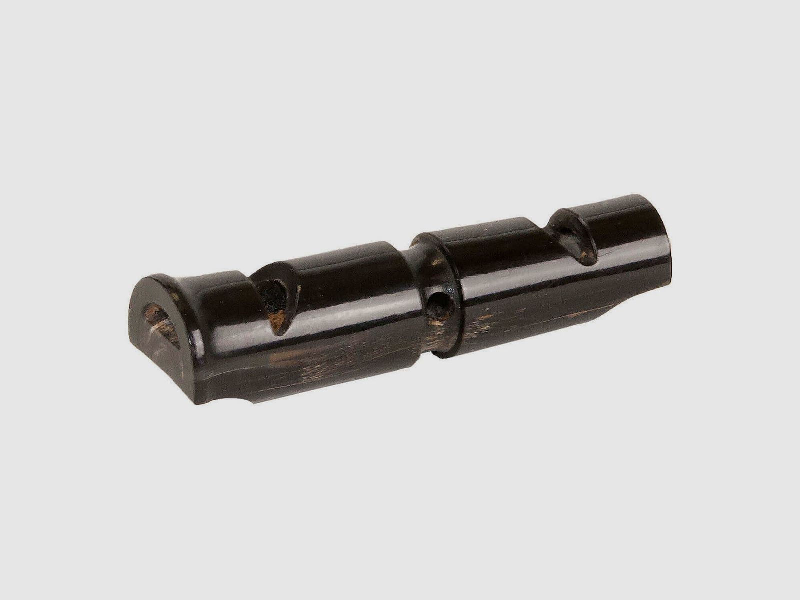 Buffalo horn dog whistle double-sided