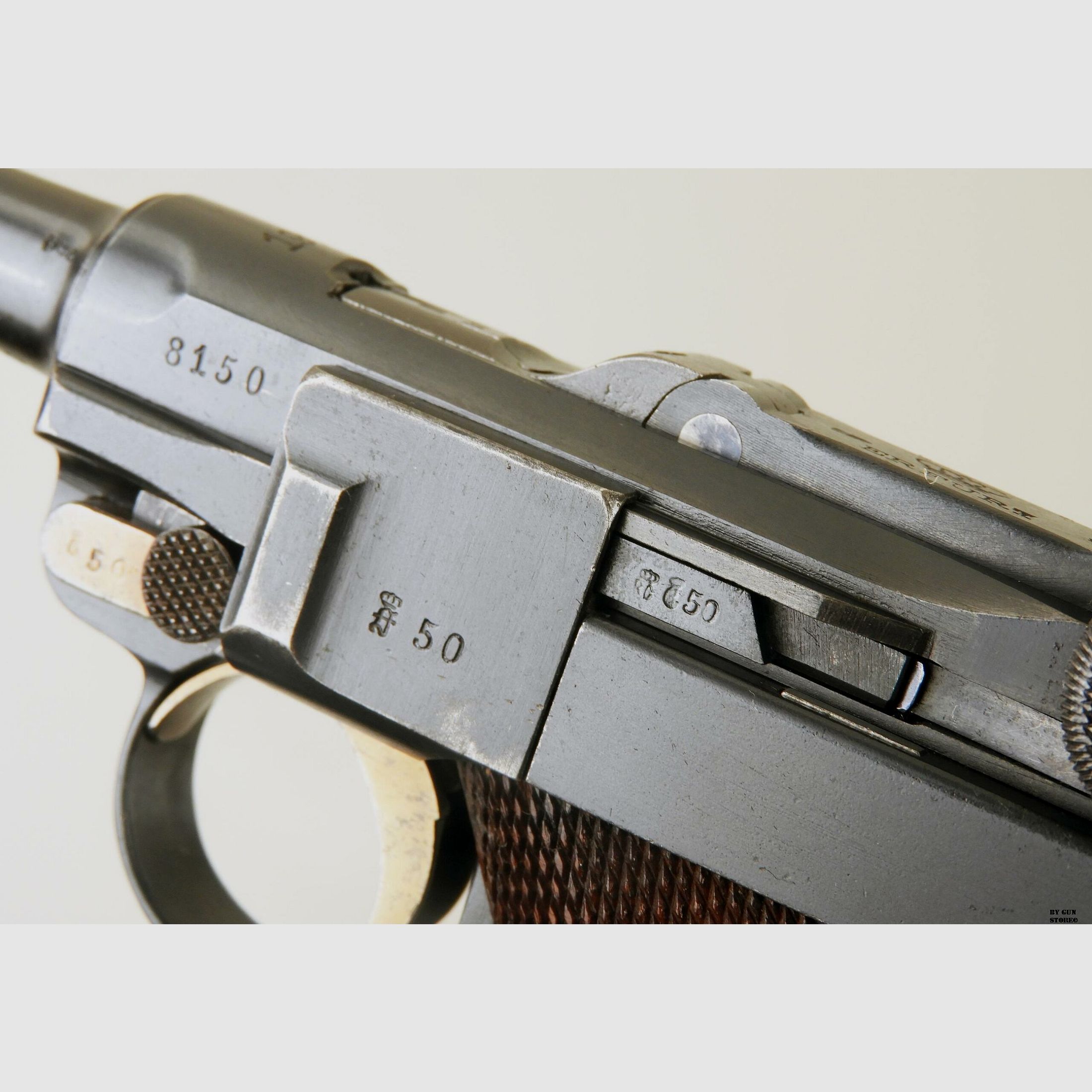 Pistole Erfurt mod. Luger P08 Kal. 9×19 matr. 8150, Bild 7 von 17