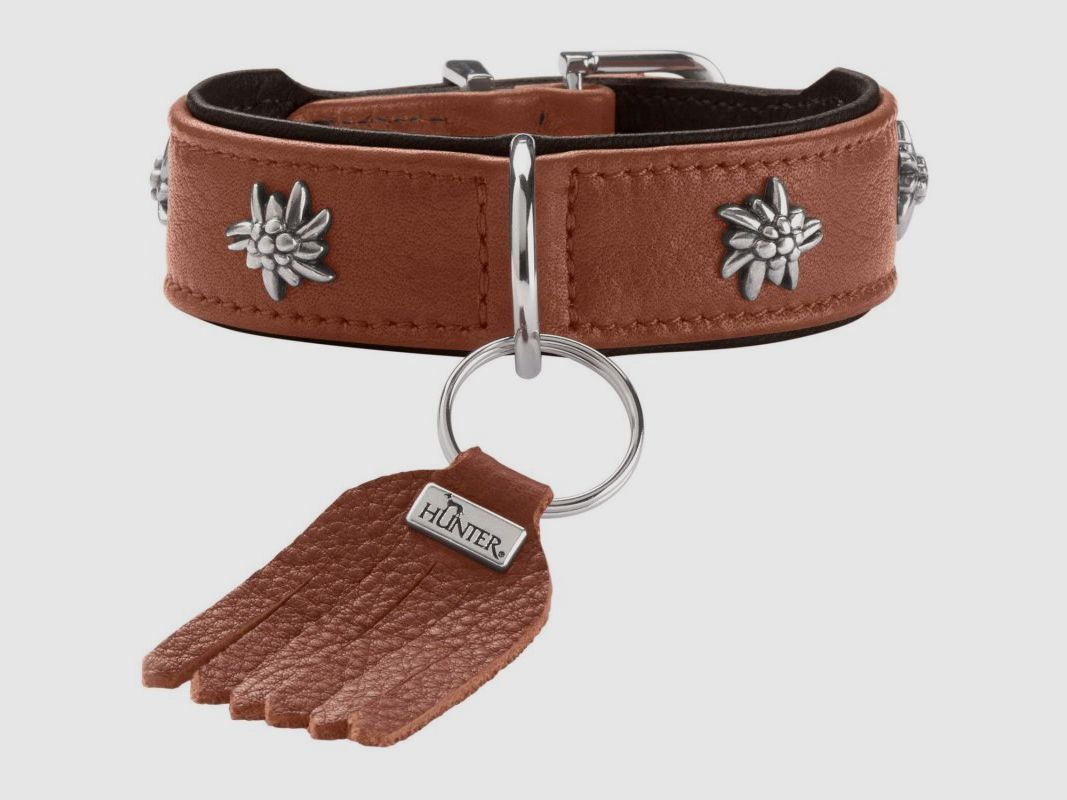 Hunter Halsband München Cognac/Schwarz Format/Abmessung 47 | Breite 3,5 cm