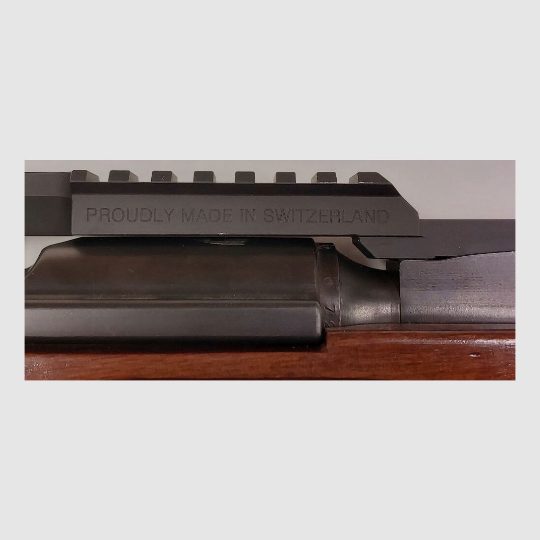 Glarner Waffen Manufaktur + Handelshaus AG K31 Zielfernrohr Picatinnymontage-Schiene Schweizer Ordonnanzkarabiner Schmidt Rubin K31 SWITZERLAND