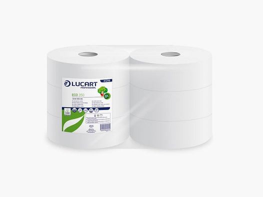 Carta igienica Lucart Jumbo Maxi ECO - 350m / Confezione da 6