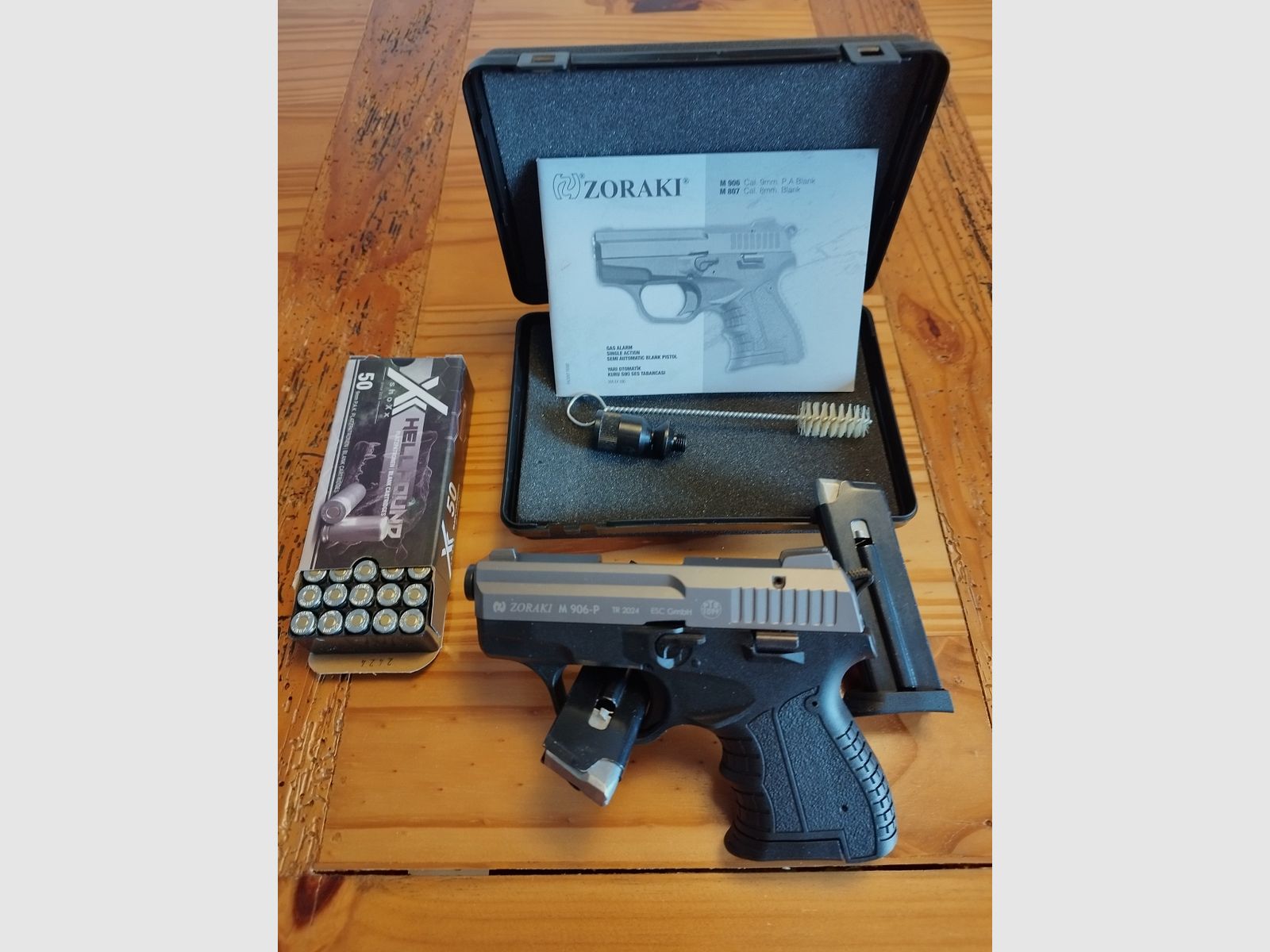 Zoraki 906 Schreckschuss Pistole 9mm Titan-Optik  Defense Set !!Neuware!!
