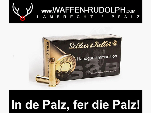 Sellier & Bellot .357 Magnum Vollmantel 10,2g/158gr. * EWB erforderlich