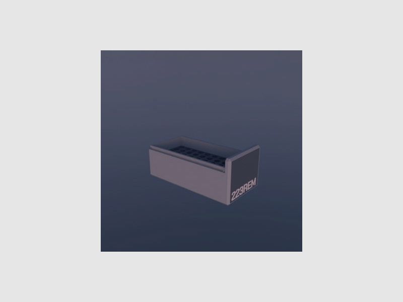Filamelt ammunition box / .223 Remington / 5.56 / 'sliding lid' / cartridge box, ammo box