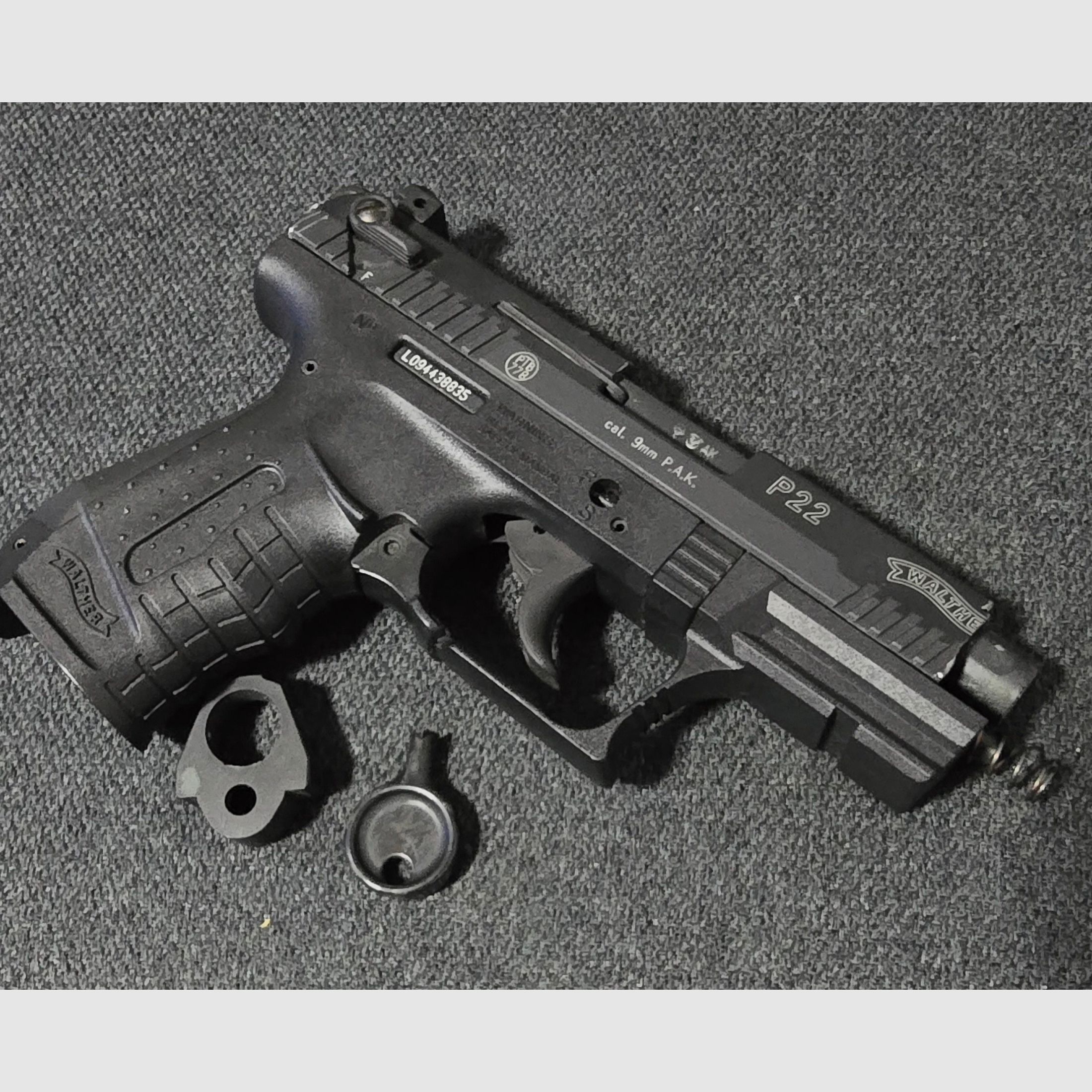 Walther P22 blank firing 9mm PAK defective